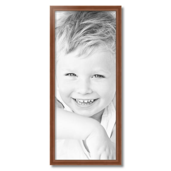 ArtToFrames 13x31" Painted Dark Orange Picture Frame, Red Wood Poster Frame, with Regular Acrylic and 2 (FBPL-4950)