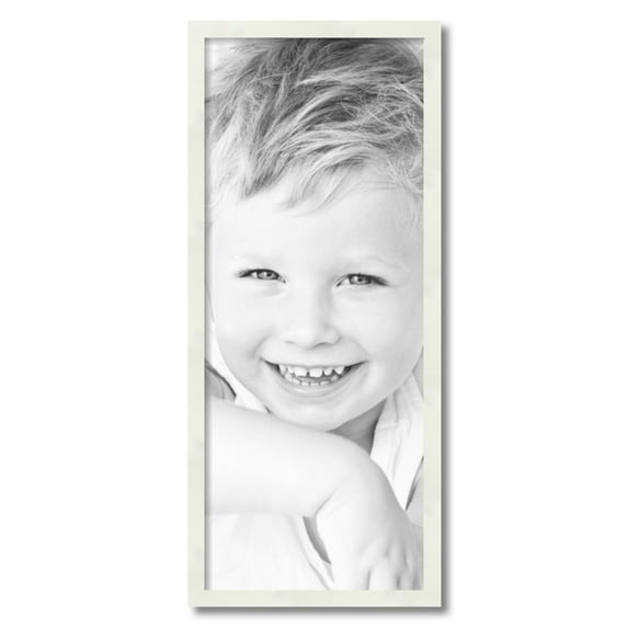 ArtToFrames 13x32" White Picture Frame, White Wood Poster Frame, with Regular Acrylic and 2 (FBPL-5140)