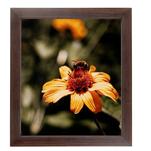 ArtToFrames 13x34" Wooden Finish Mahogany Picture Frame, Brown Wood Poster Frame, with Regular Acrylic and 2 (FBPL-4958)