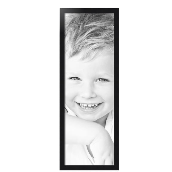 ArtToFrames 13x39 inch Black Steel Picture Frame, Black MDF Poster Frame (4639)