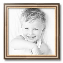 ArtToFrames 14" x 14" Anique Silver Picture Frame, 14x14 inch Silver Wood Poster Frame (WOM-4964)
