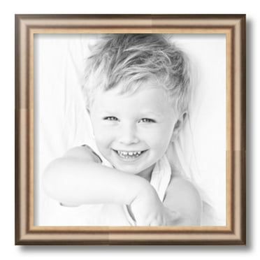 ArtToFrames 14" x 14" Anique Silver Picture Frame, 14x14 inch Silver Wood Poster Frame (WOM-4964)