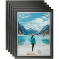 thumbnail image 1 of ArtToFrames 14" x 14" Black Velvet with Silver - 1.25 Picture Frame, 14x14 inch Black MDF Poster Frame (WOM-4691), 5 Pack, 1 of 7