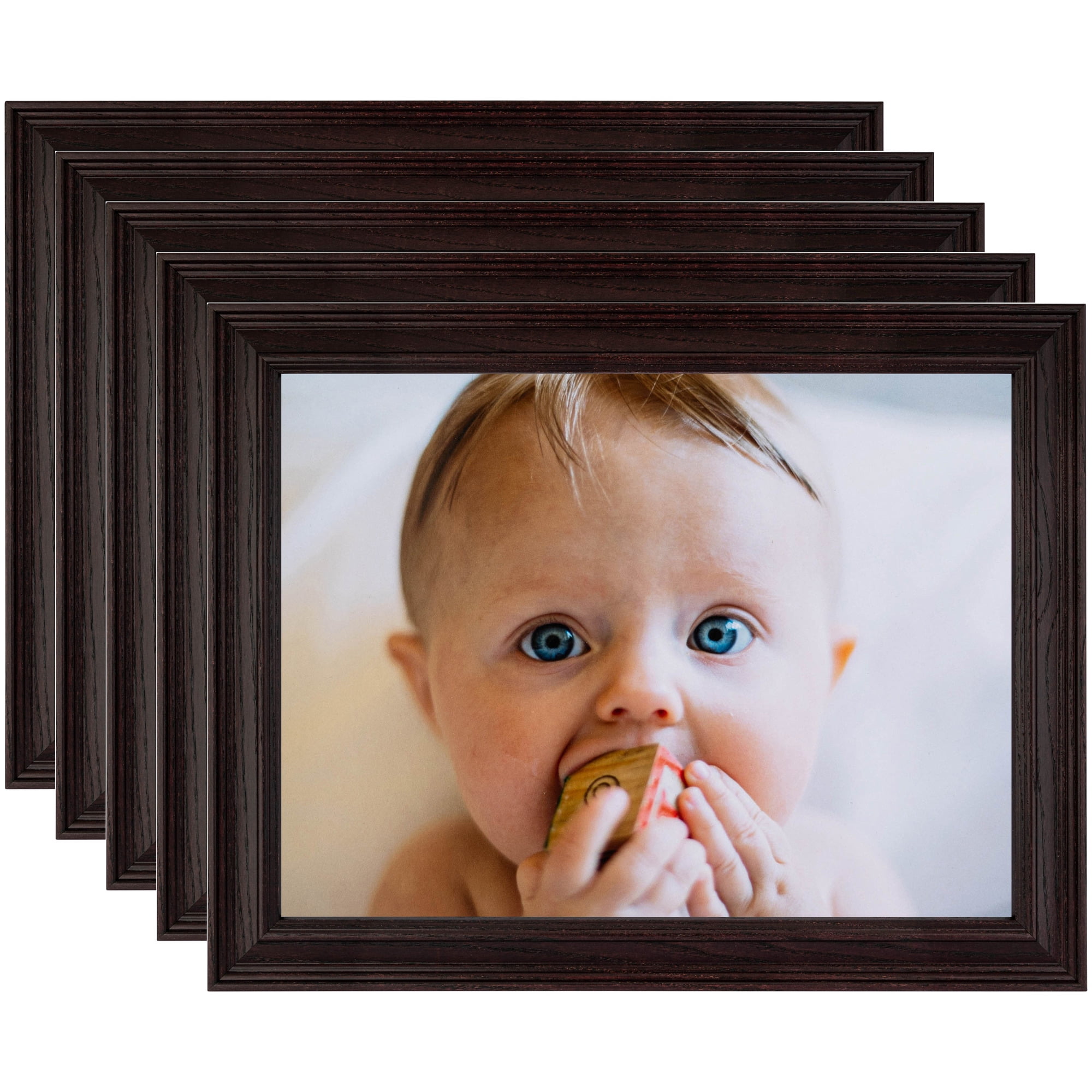 ArtToFrames 14" x 14" Cherry Picture Frame, 14x14 inch Red Wood Poster Frame (WOM-4333), 5 Pack