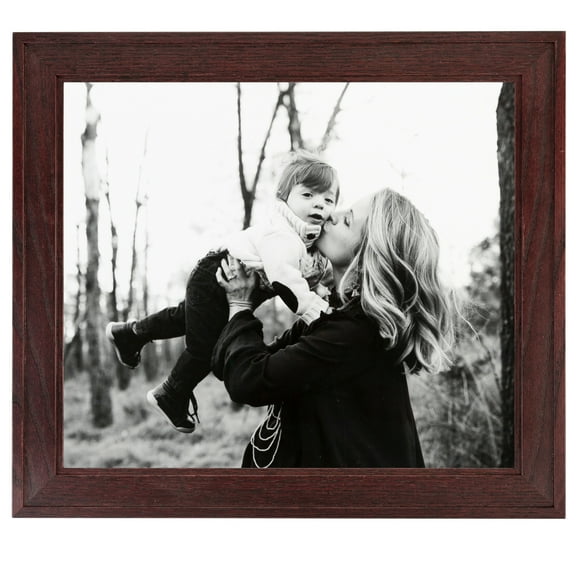 ArtToFrames 14" x 14" Cherry Picture Frame, 14x14 inch Red Wood Poster Frame (WOM-4334), 1 Pack