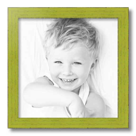 ArtToFrames 14" x 14" Modern Green Picture Frame, 14x14 inch Green Wood Poster Frame (WOM-4589), 4 Pack