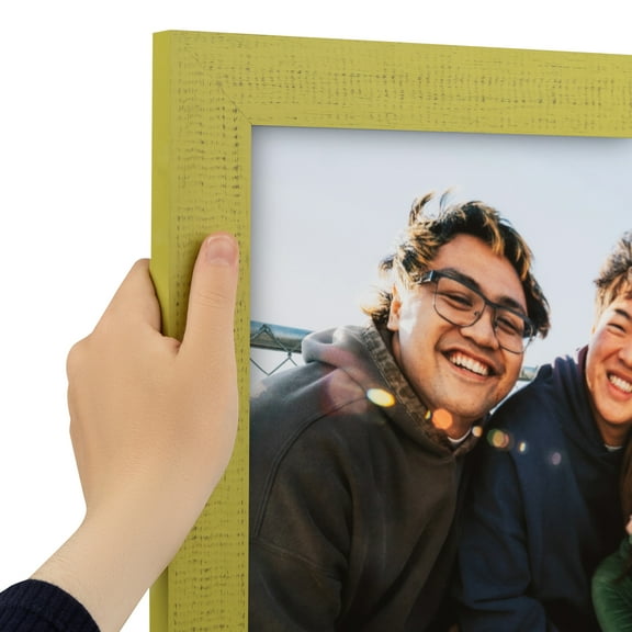 ArtToFrames 14" x 14" Modern Green Picture Frame, 14x14 inch Green Wood Poster Frame (WOM-4589)