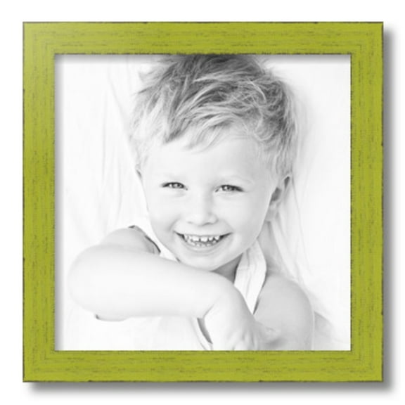 ArtToFrames 14" x 14" Modern Green Picture Frame, 14x14 inch Green Wood Poster Frame (WOM-4589)