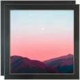 thumbnail image 1 of ArtToFrames 14" x 14" Raw Edge Black Picture Frame, 14x14 inch Black MDF Poster Frame (WOM-4460), 2 Pack, 1 of 7