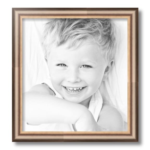 ArtToFrames 14" x 15" Anique Silver Picture Frame, 14x15 inch Silver Wood Poster Frame (WOM-4964)