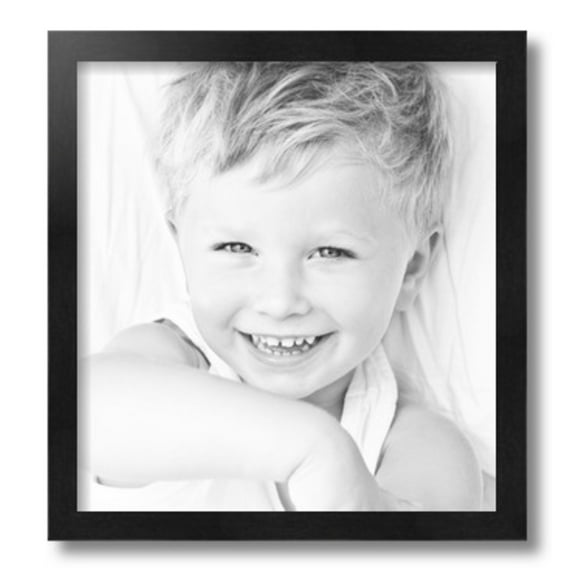 ArtToFrames 14" x 15" Black Picture Frame, 14x15 inch Black Wood Poster Frame (WOM-5141)