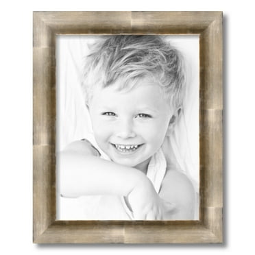 ArtToFrames 14" x 18" Antique Silver Picture Frame, 14x18 inch Silver Wood Poster Frame (WOM-4944), 1 Pack