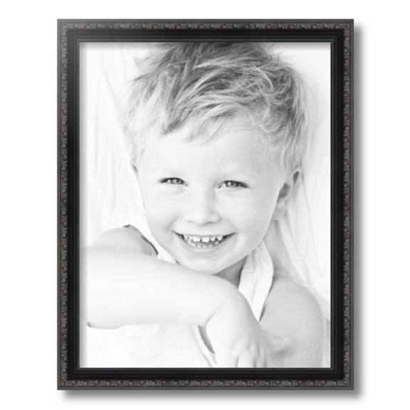 ArtToFrames 14" x 18" Black Picture Frame, 14x18 inch Black Wood Poster Frame (WOM-4625)