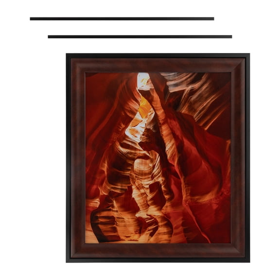 ArtToFrames 14" x 18" Dark Cherry With Black Picture Frame, 14x18 inch Red Wood Poster Frame (WOM-4900), 3 Pack