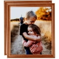 thumbnail image 1 of ArtToFrames 14" x 18" Honey Picture Frame, 14x18 inch Brown Wood Poster Frame (WOM-4093), 2 Pack, 1 of 7