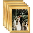 thumbnail image 1 of ArtToFrames 14" x 18" Muted Gold Picture Frame, 14x18 inch Gold Wood Poster Frame (WOM-4624), 5 Pack, 1 of 1