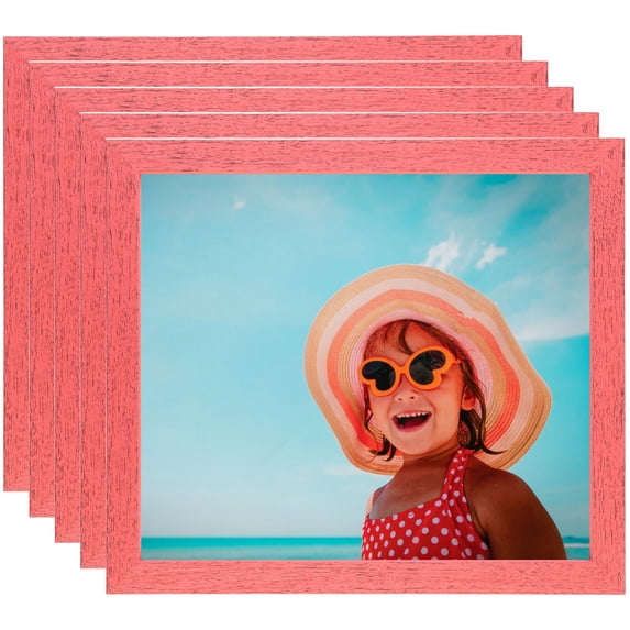 ArtToFrames 14" x 18" Pink Picture Frame, 14x18 inch Pink Wood Poster Frame (WOM-4431), 5 Pack