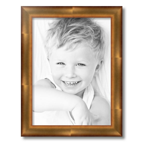 ArtToFrames 14" x 19" Gold Leaf Picture Frame, 14x19 inch Gold Wood Poster Frame (WOM-4947)