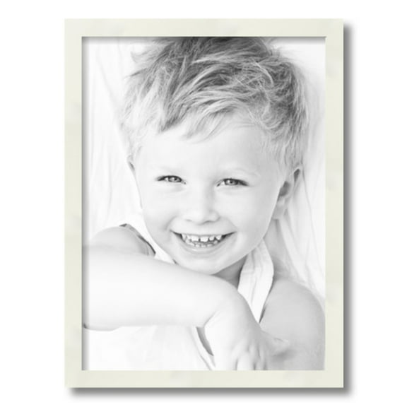 ArtToFrames 14" x 19" White Picture Frame, 14x19 inch White Wood Poster Frame (WOM-5140)