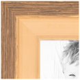 thumbnail image 1 of ArtToFrames 14" x 20" Gold And Stained Brown Picture Frame, 14x20 inch Gold Wood Poster Frame (WOM-4766), 1 of 1