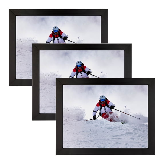 ArtToFrames 14" x 21" Black Stain Picture Frame, 14x21 inch Black Wood Poster Frame (WOM-4088), 3 Pack