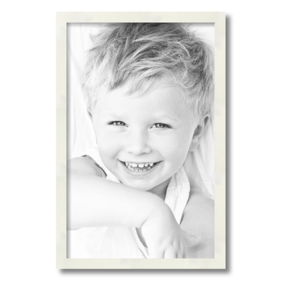 ArtToFrames 14" x 22" White Picture Frame, 14x22 inch White Wood Poster Frame (WOM-5140)