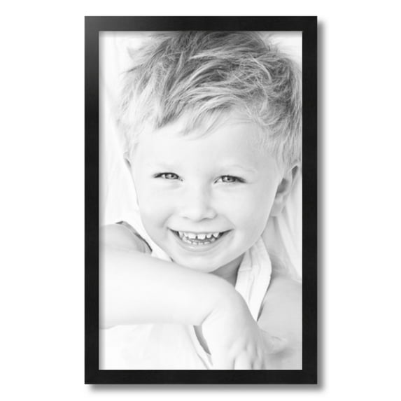 ArtToFrames 14" x 23" Black Picture Frame, 14x23 inch Black Wood Poster Frame (WOM-5139)