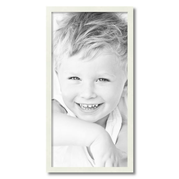 ArtToFrames 14" x 28" White Picture Frame, 14x28 inch White Wood Poster Frame (WOM-5138)