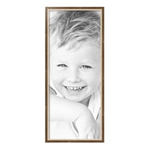 ArtToFrames 14" x 34" Taupe with Silver Lip Picture Frame, 14x34 inch Multi Wood Poster Frame (WOM-4986),  Pack