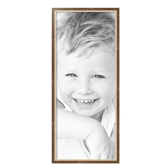 ArtToFrames 14" x 34" Taupe with Silver Lip Picture Frame, 14x34 inch Multi Wood Poster Frame (WOM-4986),  Pack