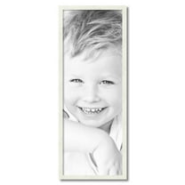 ArtToFrames 14" x 38" White Picture Frame, 14x38 inch White Wood Poster Frame (WOM-5140)