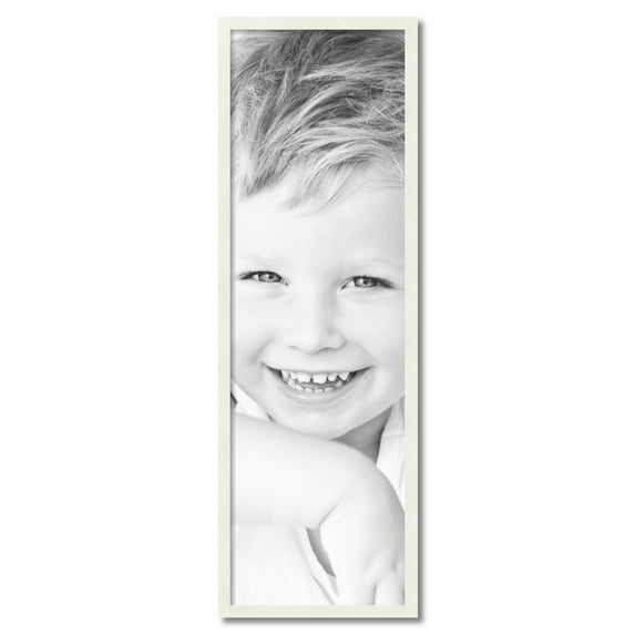 ArtToFrames 14" x 45" White Picture Frame, 14x45 inch White Wood Poster Frame (WOM-5138)