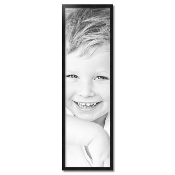 ArtToFrames 14" x 49" Black Picture Frame, 14x49 inch Black Wood Poster Frame (WOM-5139)