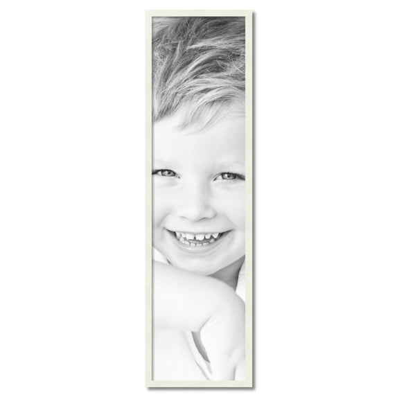 ArtToFrames 14" x 53" White Picture Frame, 14x53 inch White Wood Poster Frame (WOM-5138)