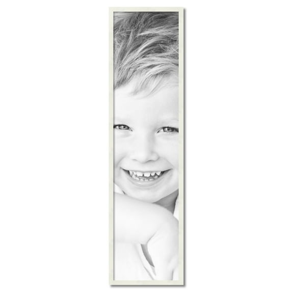 ArtToFrames 14" x 56" White Picture Frame, 14x56 inch White Wood Poster Frame (WOM-5140)