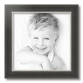 thumbnail image 1 of ArtToFrames 14x14 Inch Black Velvet with Silver Wide Picture Frame, This Black MDF Poster Frame is Great for Your Art or Photos, Comes with Regular Glass (4693), 1 of 1