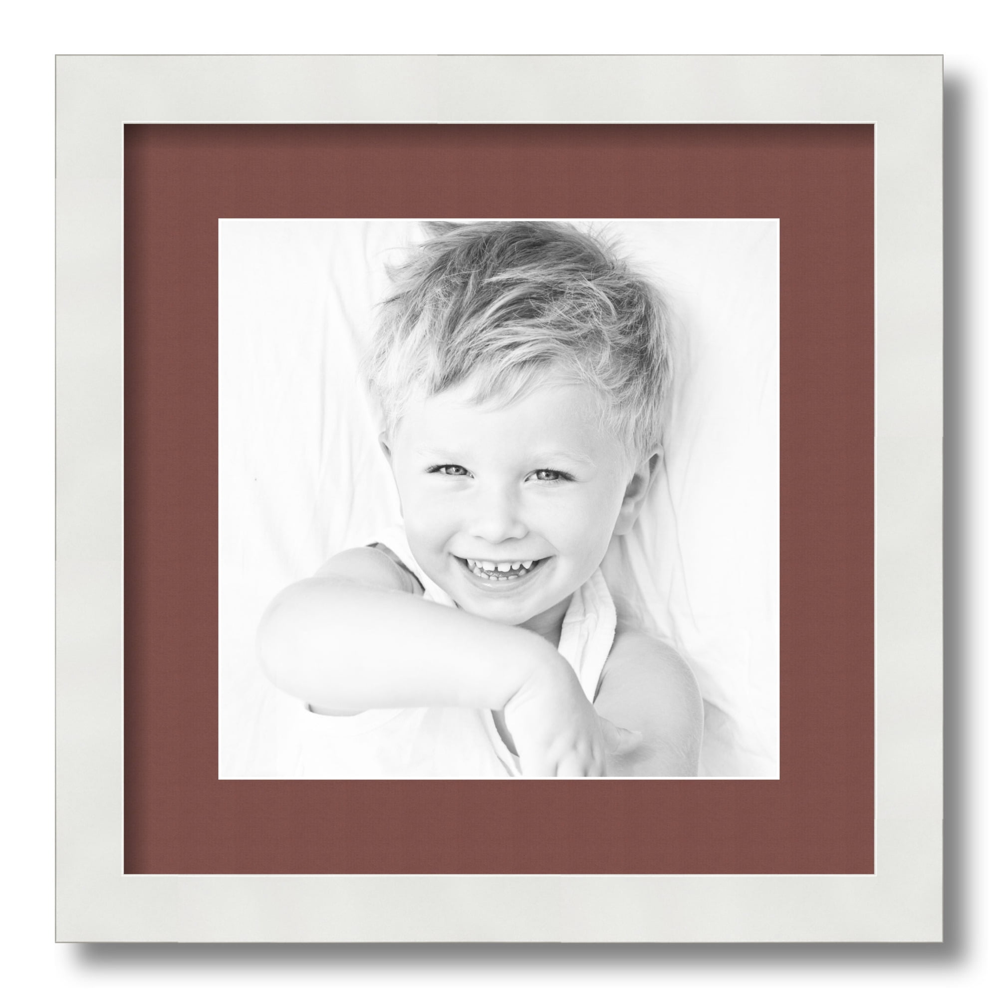 ArtToFrames White Matte Picture Frame with Mat