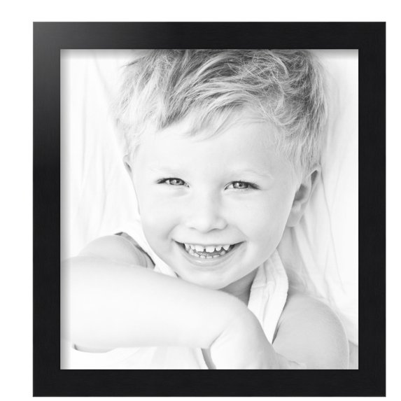 ArtToFrames 14x15 inch Black Steel Picture Frame, Black MDF Poster Frame (4639)
