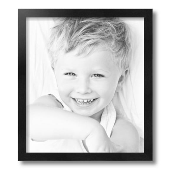 ArtToFrames 14x16" Black Picture Frame, Black Wood Poster Frame, with Regular Glass and 2 (FBPL-5141)