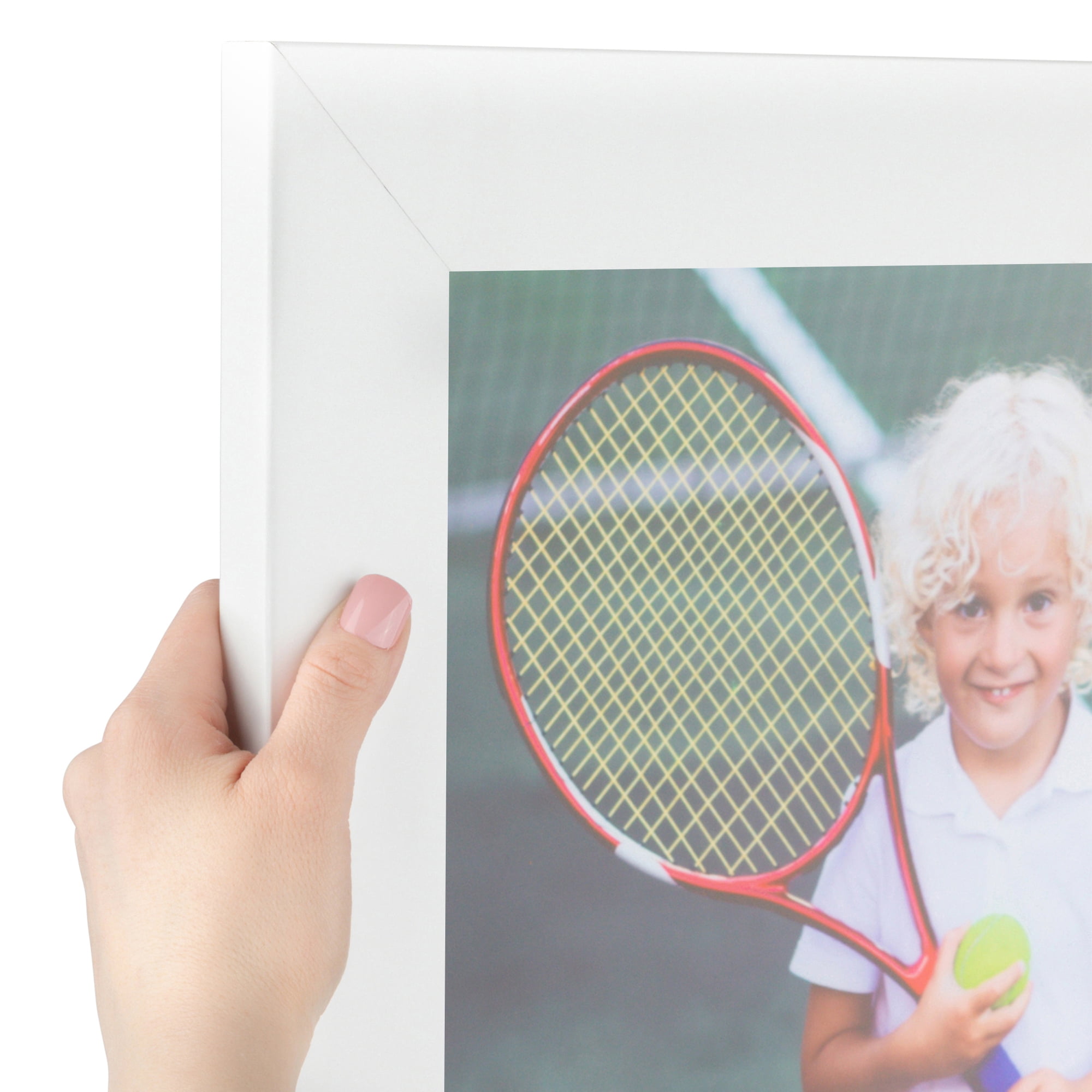 4×6-inch 2-14 Opening White Picture Frame