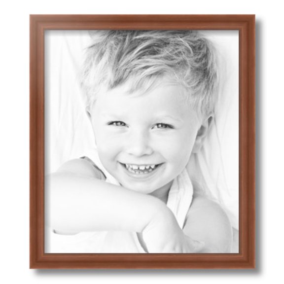 ArtToFrames 14x16 inch Painted Dark Orange Picture Frame, Red 14" x 16" Wood Poster Frame (WOM-4950) 1234
