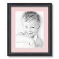 thumbnail image 1 of ArtToFrames 14x17 Matted Picture Frame with 10x13 Single Mat Photo Opening Framed in 1.25 Black Stain on Solid Red Oak and 2 Hollyhock Mat (FWM-4083-14x17), 1 of 8