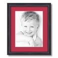 thumbnail image 1 of ArtToFrames 14x17 Matted Picture Frame with 10x13 Single Mat Photo Opening Framed in 1.25 Black Stain on Solid Red Oak and 2 Rouge Mat (FWM-4083-14x17), 1 of 8