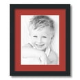thumbnail image 1 of ArtToFrames 14x17 Matted Picture Frame with 10x13 Single Mat Photo Opening Framed in 1.25 Satin Black and 2 Deep Red Mat (FWM-3926-14x17), 1 of 8