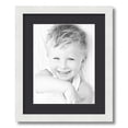 thumbnail image 1 of ArtToFrames 14x17" Matted Picture Frame with 10x13" Single Mat Photo Opening Framed in 1.25" Satin White Frame and 2" Black Mat (FWM-3966-14x17), 1 of 8