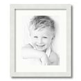 thumbnail image 1 of ArtToFrames 14x17 Matted Picture Frame with 10x13 Single Mat Photo Opening Framed in 1.25 Satin White Frame and 2 Fabric White Mat (FWM-3966-14x17), 1 of 8