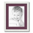 thumbnail image 1 of ArtToFrames 14x17 Matted Picture Frame with 10x13 Single Mat Photo Opening Framed in 1.25 Satin White Frame and 2 Ruby Mat (FWM-3966-14x17), 1 of 8