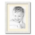 thumbnail image 1 of ArtToFrames 14x18 Matted Picture Frame with 10x14 Single Mat Photo Opening Framed in 1.25 Satin White Frame and 2 Ivory Mat (FWM-3966-14x18), 1 of 1