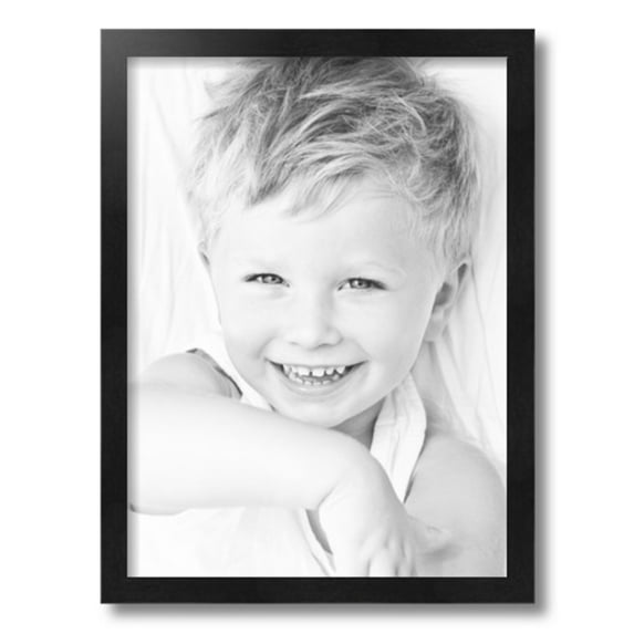 ArtToFrames 14x19 inch Black Picture Frame, Black 14" x 19" Wood Poster Frame (WOM-5141) 1234