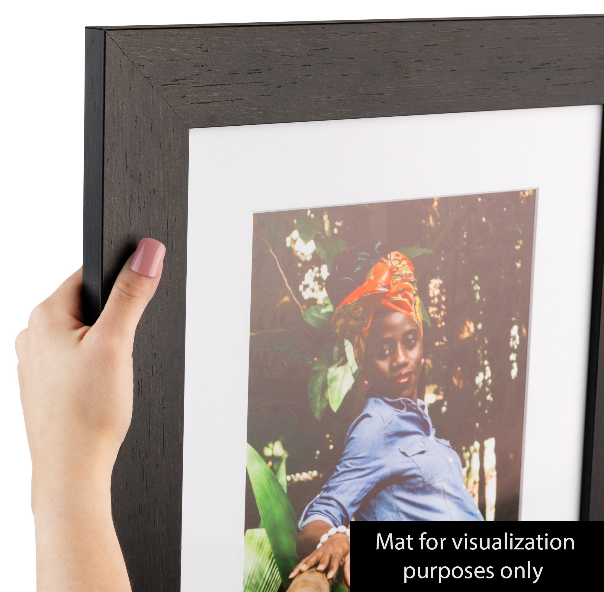 ArtToFrames 14x20 Inch Walnut Picture Frame, This Brown MDF Poster ...